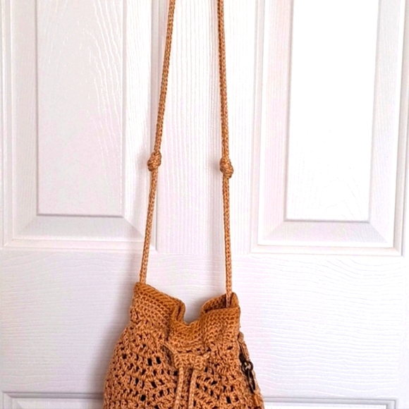 The Sak Natural Crochet Bucket Bag - Picture 4 of 13